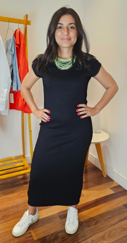 VESTIDO CANELADO - Image 2