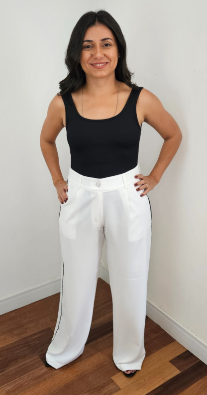 CALÇA RETA COM FRISO LATERAL - Image 3