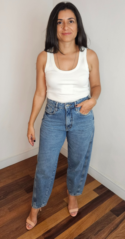 CALÇA JEANS BARREL