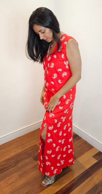 BLUSA BORDADA VERMELHA - Image 3