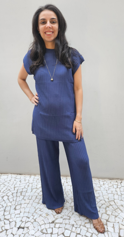 CONJUNTO PLISSADO MARINHO - Image 4