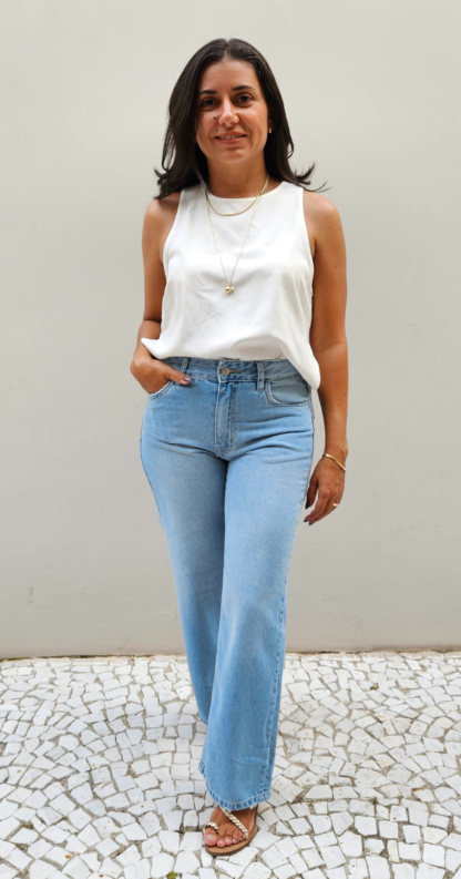 CALÇA JEANS RETA CLARA - Image 4