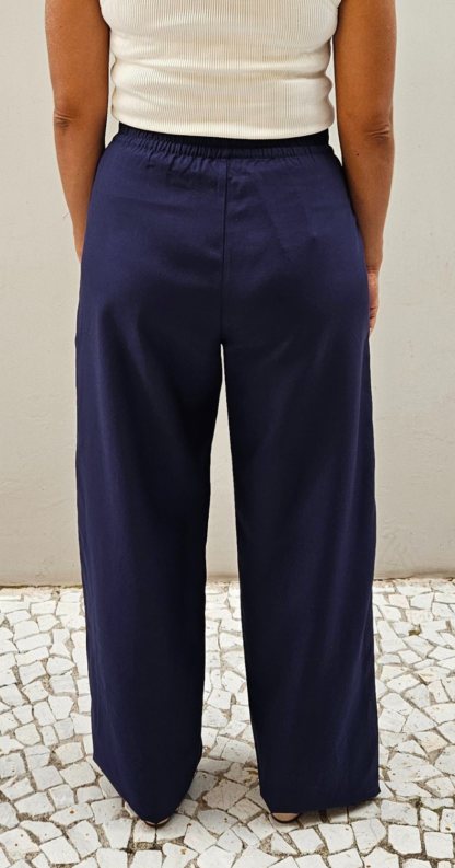 CALÇA LINHO MISTO MARINHO - Image 4