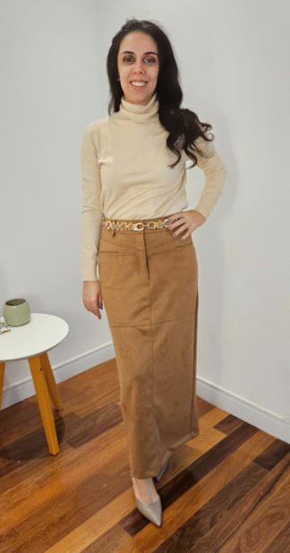 SAIA MIDI SUEDE