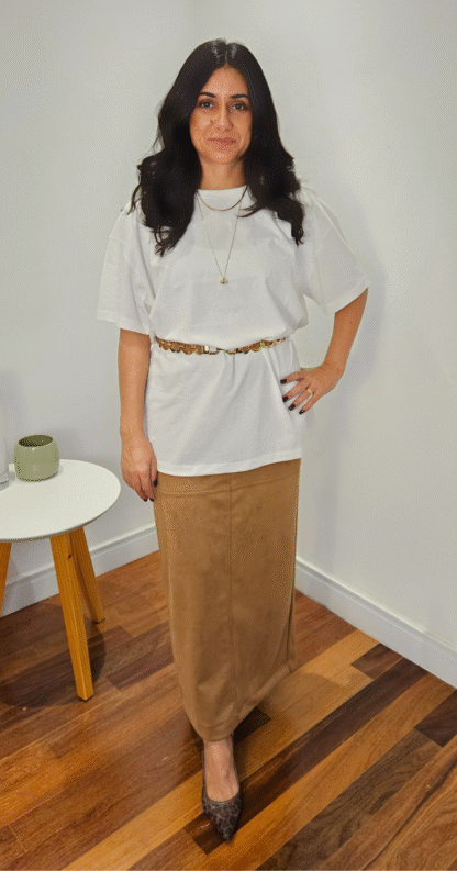SAIA MIDI SUEDE - Image 4