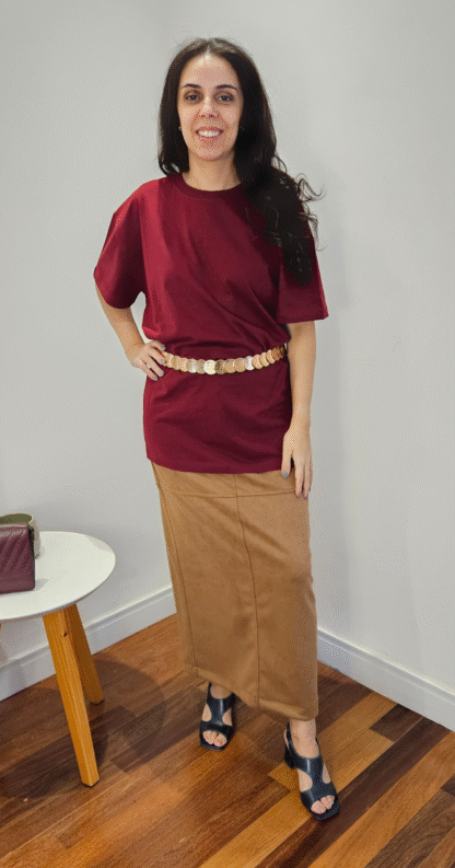 SAIA MIDI SUEDE - Image 2