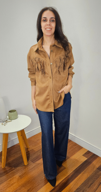 CAMISA SUEDE FRANJAS